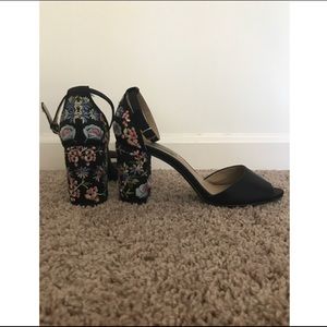 Steve Madden Embroidered Heels